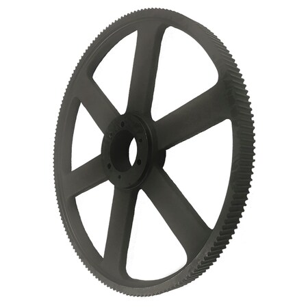 B&B Manufacturing QD90-14M-40, Timing Pulley, Cast Iron, Black Oxide,  QD90-14M-40